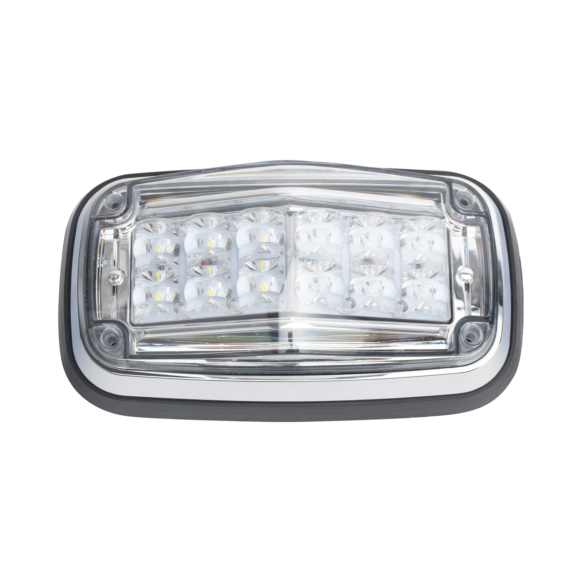 XT1885RW|Luz de advertencia 8 X 4", Color Rojo / Claro, IP67, SAE, Ideal para Ambulancias